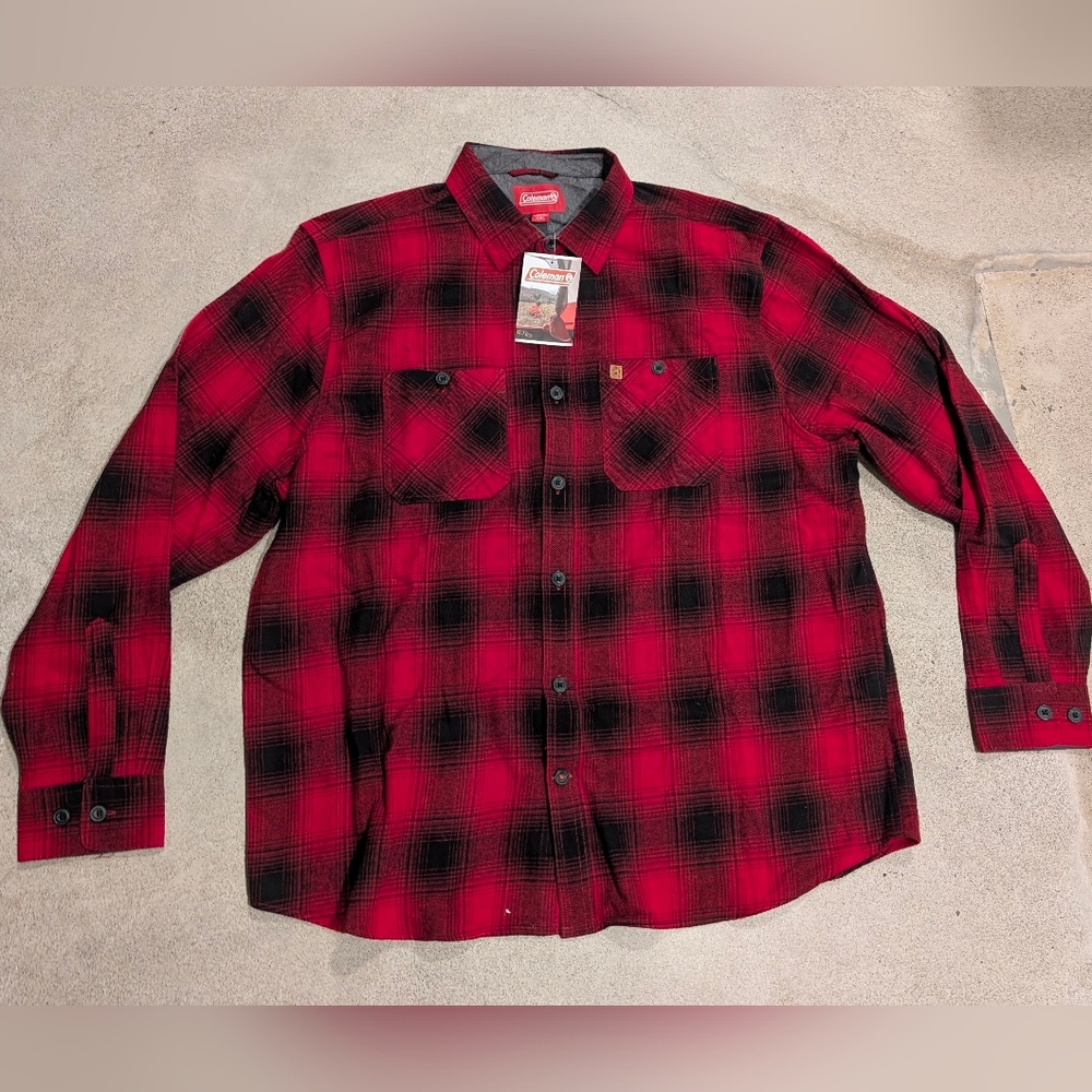 Coleman Red and Black Plaid Shirt